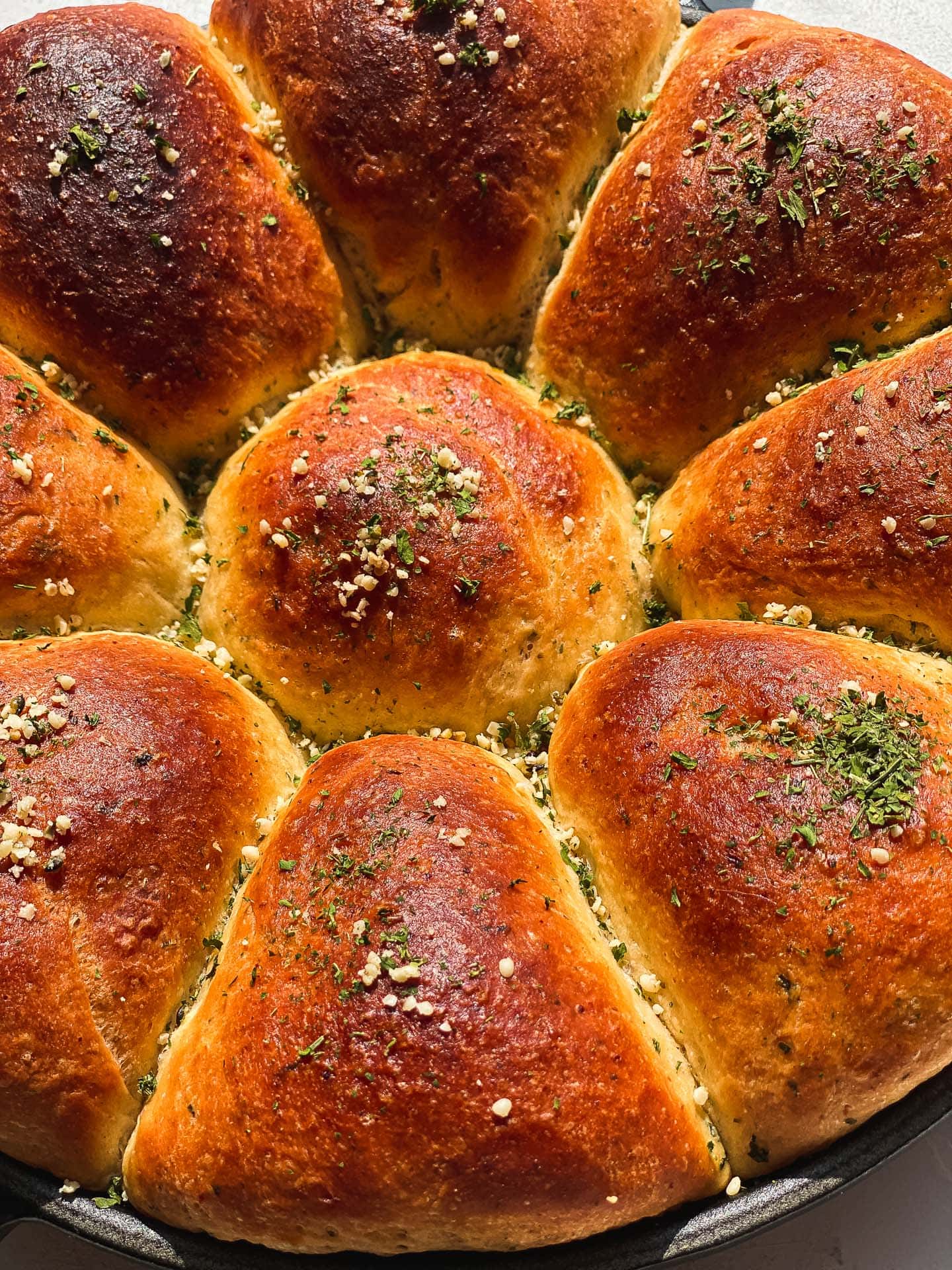 Olive Oil Skillet Bread (Vegan)