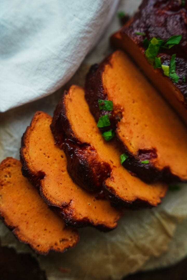 Maple glazed vegetarian ham