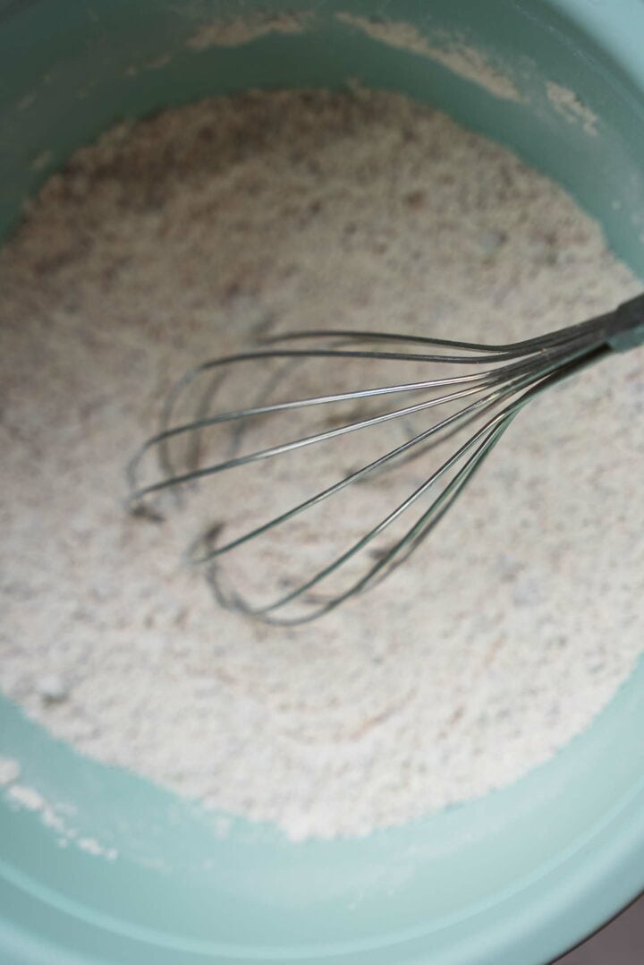 Fritters dough in a bowl