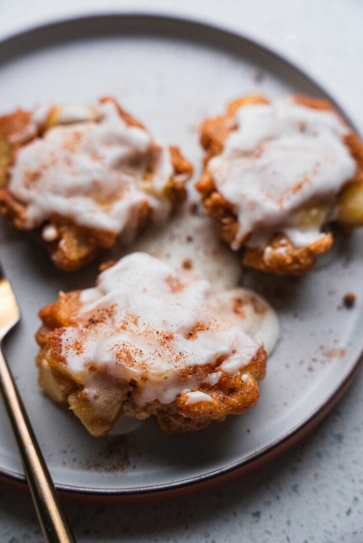 Vegan apple fritters recipe