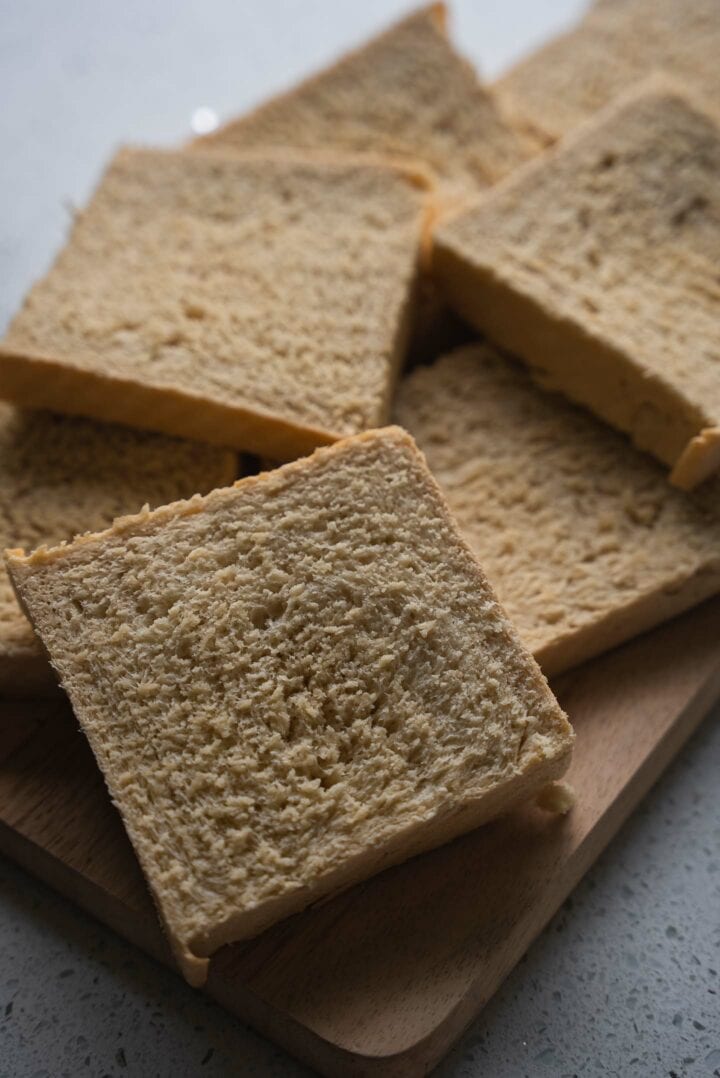 Homemade bread slices